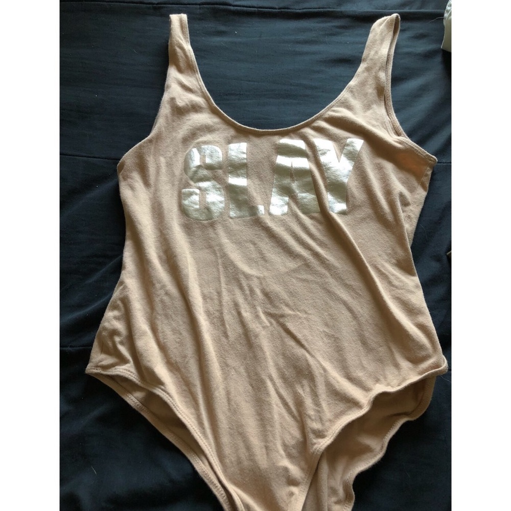 Tan jumpsuit shirt